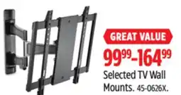 Canadian Tire Selected TV Wall Mounts offer