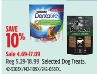 Canadian Tire Paws Up Selected Dog Treats offer