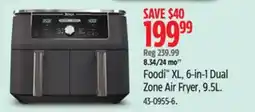 Canadian Tire Ninja Foodi XL, 6-in-1 Dual Zone Air Fryer offer