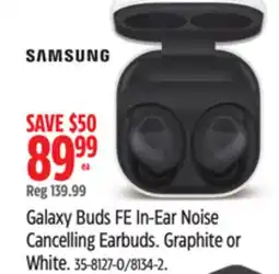 Canadian Tire Samsung Galaxy Buds FE In-Ear Noise Cancelling Earbuds offer