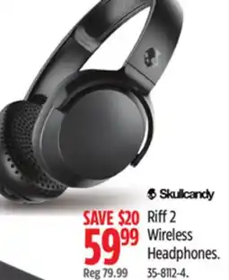 Canadian Tire Skullcandy Riff 2 Wireless Headphones offer