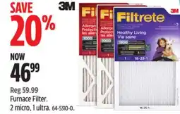 Canadian Tire 3M Furnace Filter offer