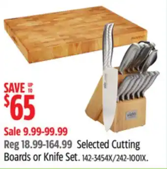 Canadian Tire Selected Cutting Boards or Knife Set offer