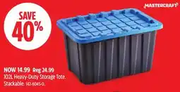 Canadian Tire Mastercraft 102L Heavy-Duty Storage Tote. Stackable offer