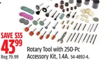 Canadian Tire Mastercraft Rotary Tool with 250-Pc Accessory Kit offer