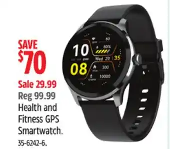 Canadian Tire Health and Fitness GPS Smartwatch offer