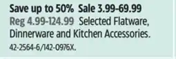 Canadian Tire Selected Flatware, Dinnerware and Kitchen Accessories offer