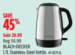 Canadian Tire BLACK+DECKER 1.7L Stainless-Steel Kettle offer