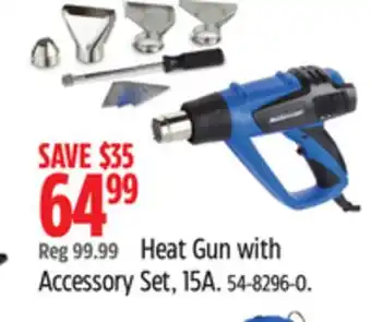 Canadian Tire Mastercraft Heat Gun with Accessory Set, 15A offer