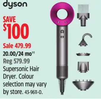 Canadian Tire DYSON Supersonic Hair Dryer. Colour offer