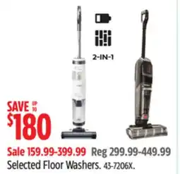 Canadian Tire Bissell Selected Floor Washers offer