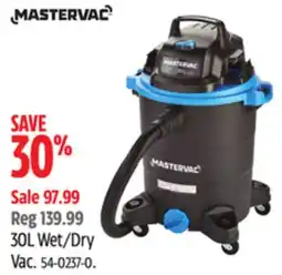 Canadian Tire Mastercraft 30L Wet/Dry Vac offer