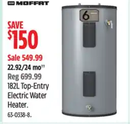 Canadian Tire Moffat 182L Top-Entry Electric Water Heater offer