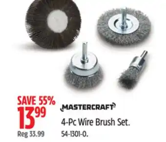 Canadian Tire 4-Pc Wire Brush Set offer