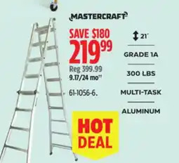 Canadian Tire Mastercraft Grade 1A Aluminum Multi-Task Ladder offer