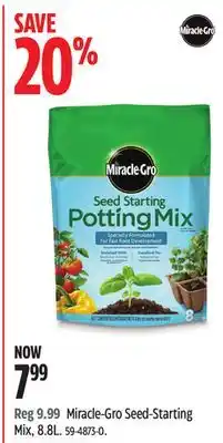 Canadian Tire Miracle-Gro Seed-Starting Mix offer