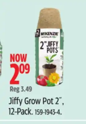 Canadian Tire Jiffy Grow Pot 2˝ offer