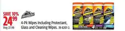 Canadian Tire Armor All 4-Pk Wipes Including Protectant, Glass and Cleaning Wipes offer