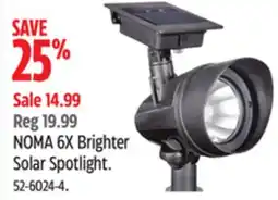 Canadian Tire NOMA 6X Brighter Solar Spotlight offer