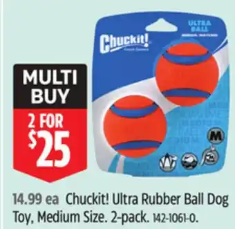 Canadian Tire Chuckit! Ultra Rubber Ball Dog Toy, Medium Size offer