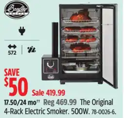 Canadian Tire Bradley The Original 4-Rack Electric Smoker offer