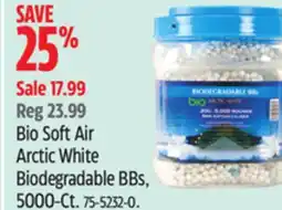 Canadian Tire Bio Soft Air Arctic White Biodegradable BBs, 5000-Ct offer