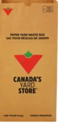 Canadian Tire Yard Waste 2-Ply Paper Bags, 20-Pk offer