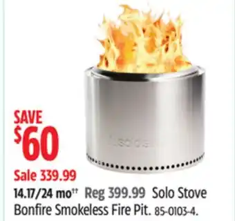 Canadian Tire Solo Stove Bonfire Smokeless Fire Pit offer