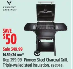 Canadian Tire Vermont Castings Pioneer Steel Charcoal Grill Triple-walled steel insulation offer