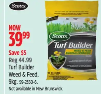 Canadian Tire Scotts Turf Builder Weed & Feed offer