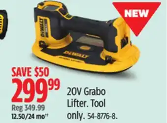 Canadian Tire DEWALT 20V Grabo Lifter, Tool only offer