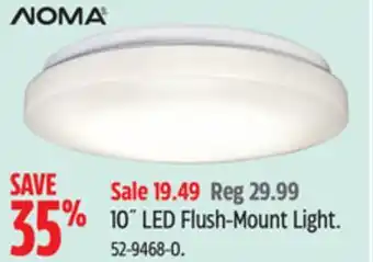 Canadian Tire NOMA 10˝ LED Flush-Mount Light offer