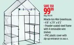 Canadian Tire Shelter Logic Miracle-Gro Mini Greenhouse offer