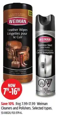 Canadian Tire Weiman Cleaners and Polishers offer