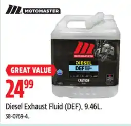 Canadian Tire MotoMaster Diesel Exhaust Fluid (DEF) offer