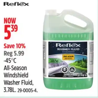 Canadian Tire Reflex -45°C All-Season Windshield Washer Fluid offer