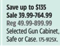 Canadian Tire Selected Gun Cabinet, Safe or Case offer