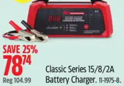 Canadian Tire Classic Series 15/8/2A Battery Charger offer