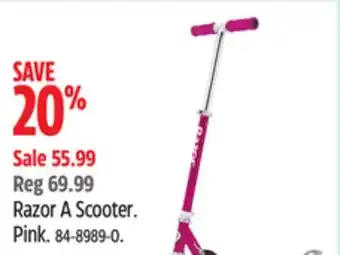 Canadian Tire Razor A Scooter. Pink offer