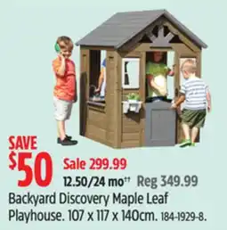 Canadian Tire Backyard Discovery Maple Leaf Playhouse offer