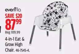 Canadian Tire Evenflo 4-in-1 Eat & Grow High Chair offer