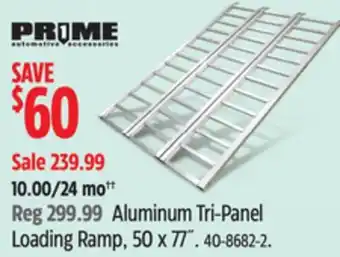 Canadian Tire PRIME1 Aluminum Tri-Panel Loading Ramp offer