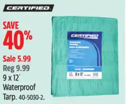 Canadian Tire Certified 9 x 12´ Waterproof Tarp offer