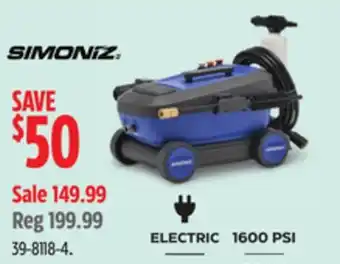 Canadian Tire Simoniz ELECTRIC 1600 PSI FOAM offer