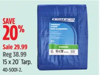 Canadian Tire Certified 15 x 20´ Tarp offer