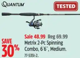 Canadian Tire Quantum Metrix 2-Pc Spinning Combo offer