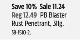 Canadian Tire PB Blaster Rust Penetrant, 311g offer