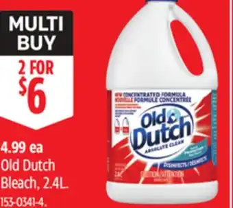 Canadian Tire Old Dutch Bleach offer