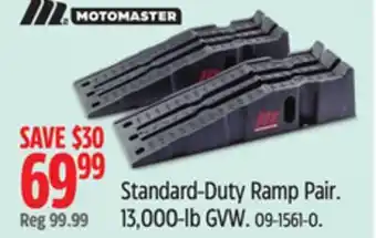 Canadian Tire MotoMaster Standard-Duty Ramp Pair offer