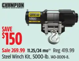 Canadian Tire CHAMPION Steel Winch Kit, 5000-lb offer